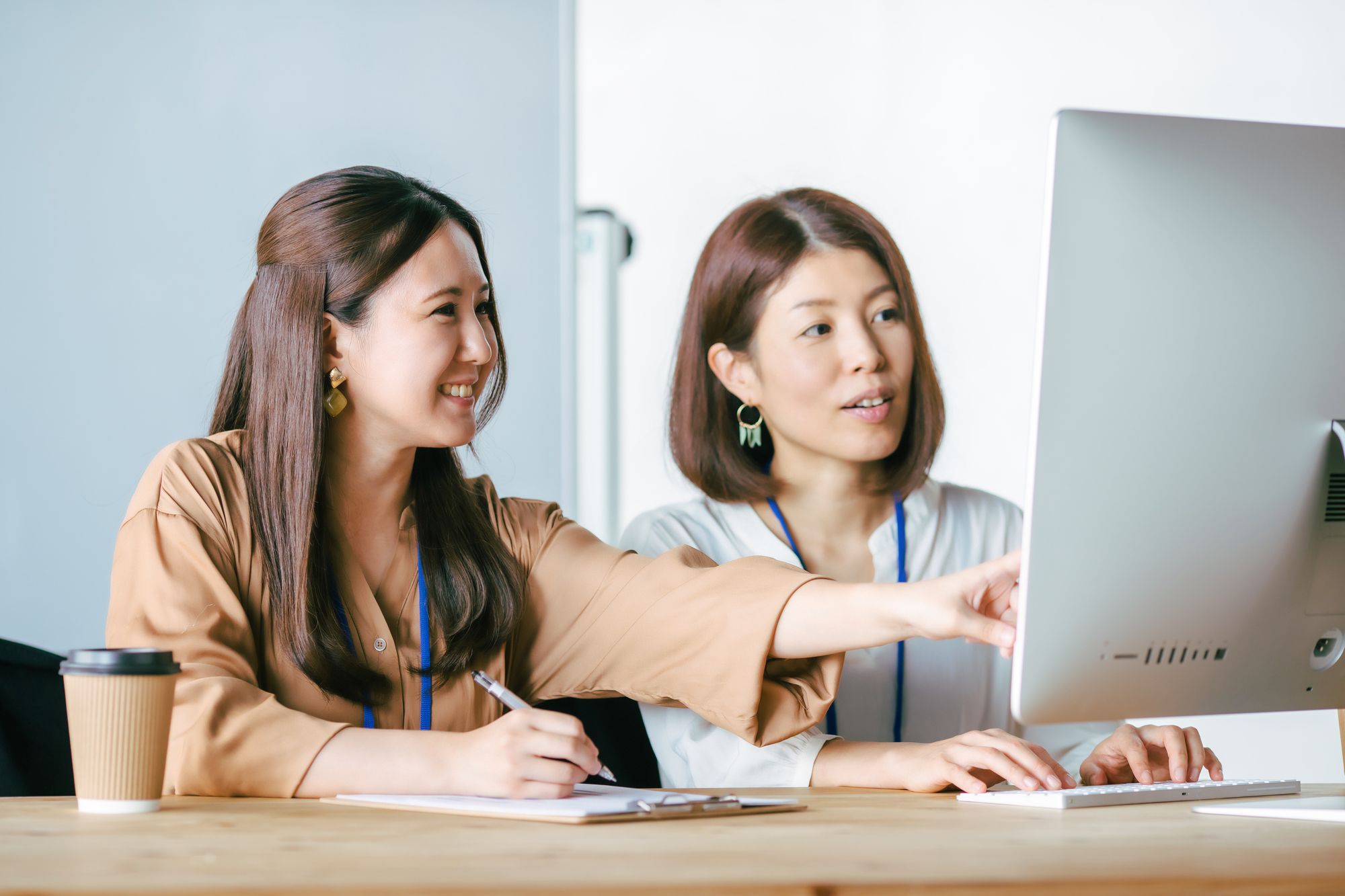 Webサイト制作に関する企画・打ち合わせの様子